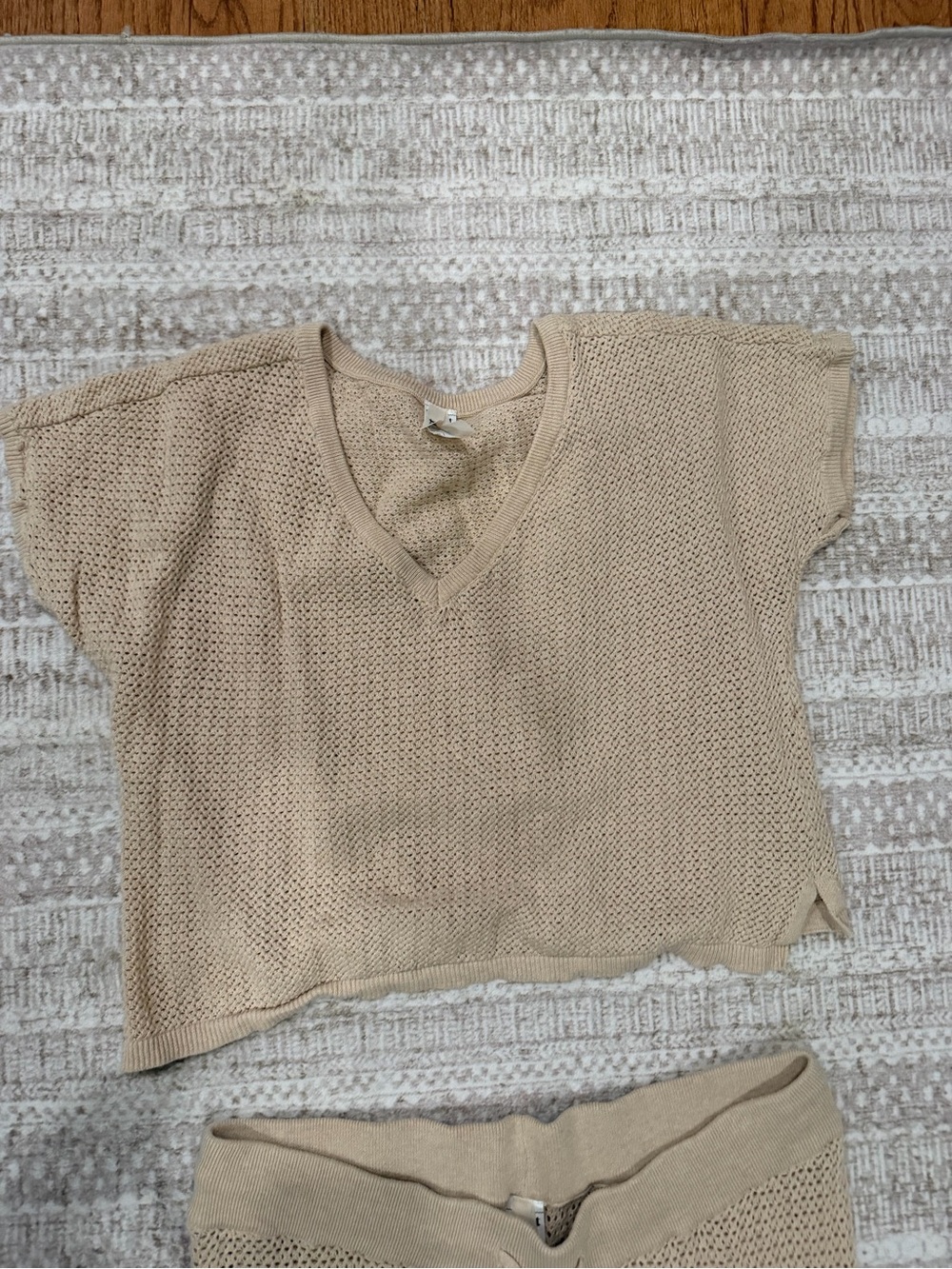 Pact Beige Knit Lounge Set - Top & Pants - Picture 2 of 5
